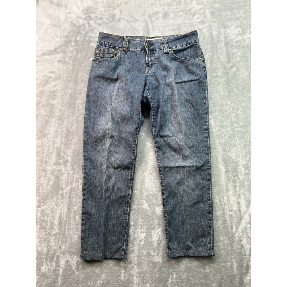Hydraulic Jeans Tapered Low Rise Y2K Womens Sz 8 Blue Everyday Casual Pant